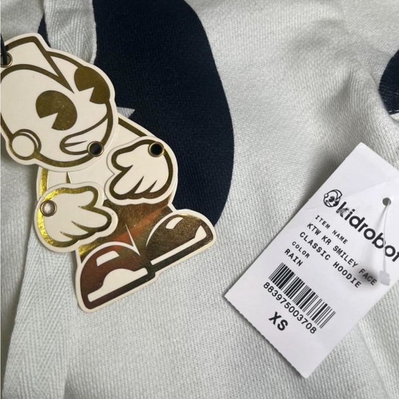 Kidrobot limited edition full-zip Smiley face Classic hoodie - Picture 3 of 9